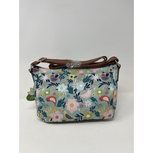 New With Tag Lily Bloom Crossbody Fairy Wren -Blue-Birds-Recycled Bottles - Picture 4 of 10